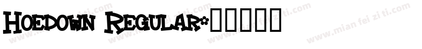 Hoedown Regular字体转换